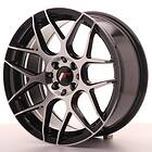 Japan Racing JR18 Black Machined Face 8x17 5/100/114.3 ET35 CB73.1