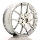 Japan Racing JR30 Silver Machined Face 7x17 4/100 ET40 CB67.1