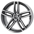 Brock Wheels RC29 Titanium Full Polish 7.5x17 5/100 ET38 CB63.4