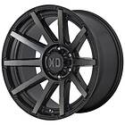 KMC XD847 Satin Black With Gray Tint 10x22 8/180 ET-18 CB124.2