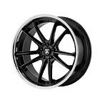 Asanti Black AB23 Gloss Black Chrome Lip 10.5x22 5/120 ET35 CB74.1