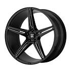 Asanti Black AB31 Gloss Black Milled With Chrome Lip 9x22 5/112 ET32 CB72.6