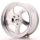 Japan Racing JR15 Machined Face Silver 8x17 5/112 ET35 CB74.1