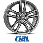 Rial X10 Metal Grey 7x18 5/112 ET45 B57.1
