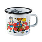 Muurla Pippi Cup of Coffe Emaljerad Mugg 25cl