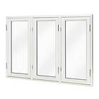 Sunnerbo Fönster Sidohängt Trä 3-Luft 3-Glas 230x80cm