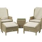 Bramblecrest Oakridge Recliner Set with 2 Footstools & Side Table