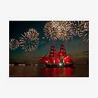 Bluebird Puzzle Pussel Fireworks Around A Sailboat 500 Bitar