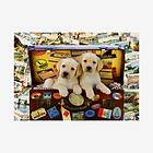 Bluebird Puzzle Pussel Two Travel Puppies 1000 Bitar