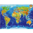 Bluebird Puzzle Pussel World Geo-political Map 1000 Bitar