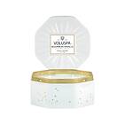 Voluspa 3 Wick Octagon Tin Candle Bourbon Vanille