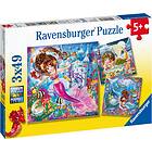 Ravensburger Charming Mermaids 3x49 Bitar