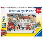 Ravensburger Pussel With the Fire Brigade 2x24 Bitar