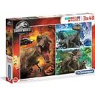 Clementoni Pussel SuperColor Jurassic World 3x48 Bitar