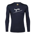 Icebreaker Merino 200 Oasis Crewe Thermal Fox Jump LS Shirt (Herre)