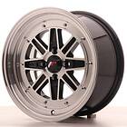 Japan Racing JR31 Black Machined Face 7.5x15 4/100 ET20 CB73.1