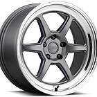 Kansei Roku Matte Grey Machine Lip 9x18 5/114.3 ET12 CB73.1