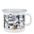 Muurla Moomin Winter Forest Emaljerad Mugg 25cl