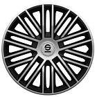 Sparco Bergamo 14" Silver/Svart 4st