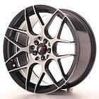 Japan Racing JR18 Machined Face Black 8.5x18 5/112/114.3 ET40 CB74.1