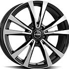 Rial M12X Diamond Black Polished 9x20 5/112 ET35 CB66.7