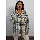 Missguided Check Brushed Back Oversized Shacket (Dame)