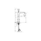 Axor Citterio E 250 Servantbatteri 36104310 (Børstet Röd Gull)