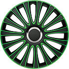Auto-Style LeMans 14" Svart/Grön 4st