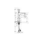 Axor Citterio E 190 Servantbatteri 36103300 (Polert Röd Gull)