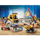 Playmobil City Action 70742 Construction Site With Flatbed Truck