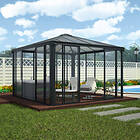 Palram Ledro 3000 Växthus Orangeri 8,7m² (Aluminium/Polykarbonat)