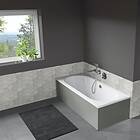 Langenfeld Classic Duo med Silestone Cemento Spa Front 160x70 (Vit)