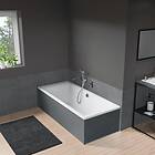 Langenfeld Puro Duo med Charcoal Soapstone 180x80 (Vit)