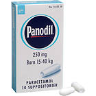 Panodil 250mg 10 Suppositorier
