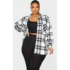 Pretty Little Thing Plus Checked Pocket Front Shacket (Women's)