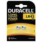 Duracell Knappcellsbatteri (LR43) 2-pack