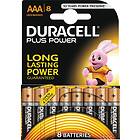 Duracell Plus Power AAA-batterier (LR03) 8-pack