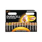 Duracell Plus Power AA-batterier (LR6) 12-pack