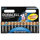 Duracell Ultra Power AA-batterier (LR6) 12-pack