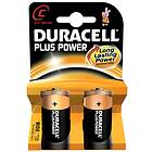 Duracell Plus Power C-batterier (LR14) 2-pack