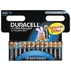 Duracell Ultra Power AAA-batterier (LR03) 12-pack