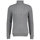 Gant Cotton Cable Turtleneck Sweater (Herr)