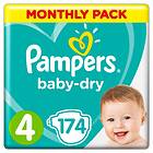 Pampers Baby-dry 4 (174-pack)