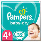 Pampers Baby-dry 4+ (32-pack)
