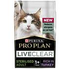 Purina ProPlan Liveclear Sterilised Adult 1+ 1.4kg