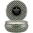 Voluspa 3-Wick Candle In Decorative Tin French Linen