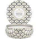 Voluspa 3-Wick Candle In Decorative Tin Gardenia Colonia