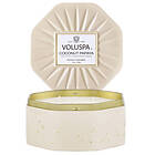 Voluspa 3 Wick Octagon Tin Candle Papaya Coconut