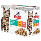 Hills Feline Delicious Selection Perfect Weight Adult 1-6 Pouch 12x0.085kg