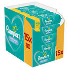 Pampers Fresh Clean Baby Wipes 15x80st
